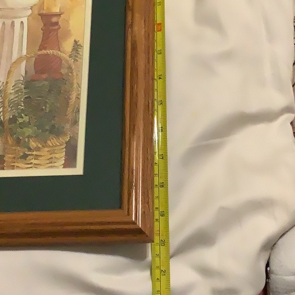 Adorable Shabby Chic Framed Water Coloring of a bathroom sink and plants. - Picture 10 of 10